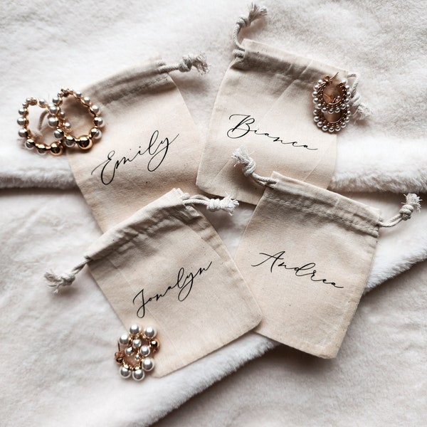 Personalized Custom Jewelry Pouches