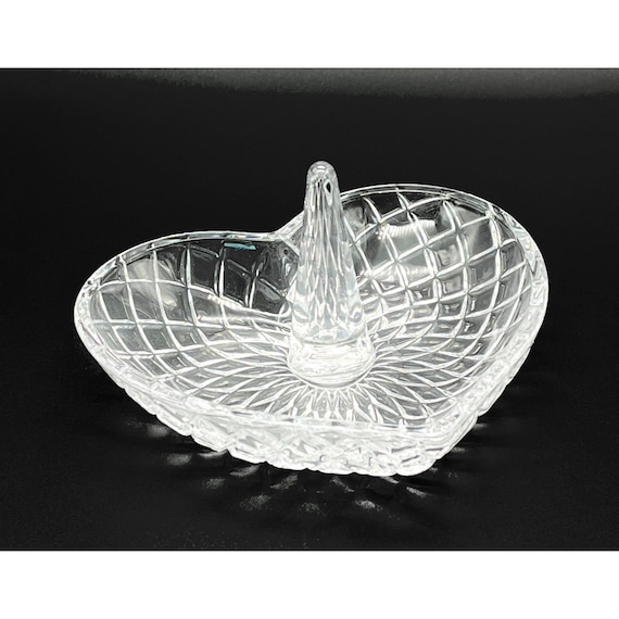 Crystal Jewelry Ring Holder Catch-all Dish Vanity… - image 1