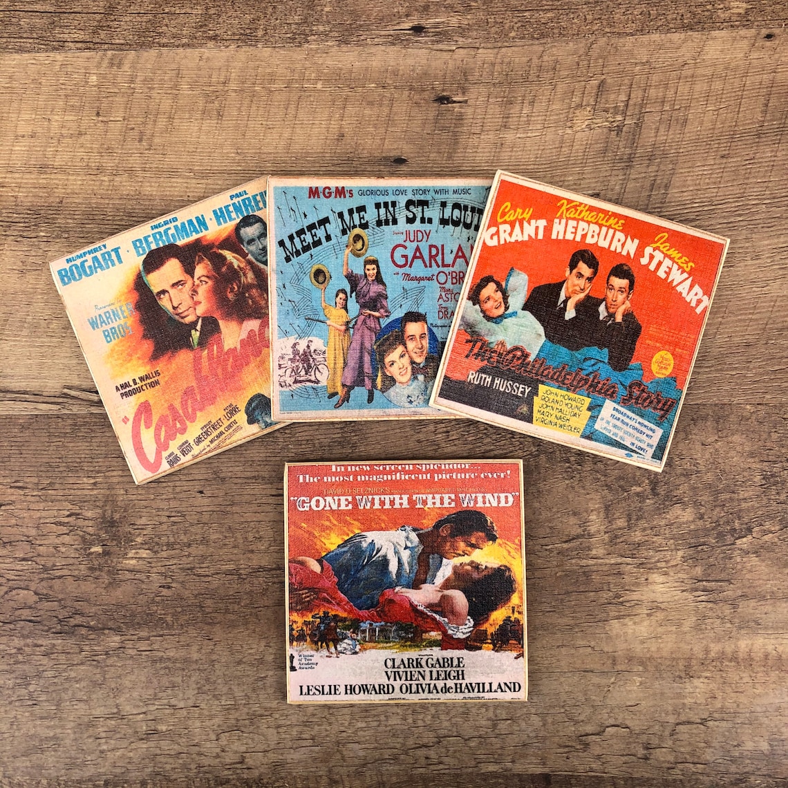 Hollywood Blockbuster Movie Poster Coasters vintage Etsy