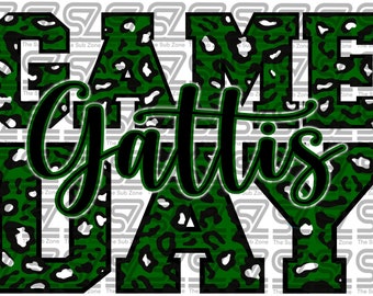 Gattis game day PNG sublimation digital file