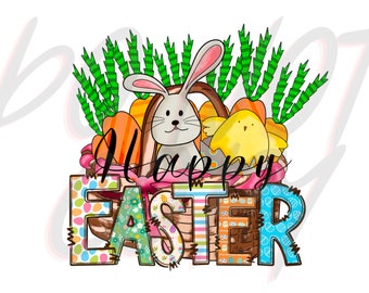 Happy Easter Basket PNG Bunny Basket PNG Easter Shirt PNG