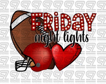 Friday night lights PNG sublimation digital file