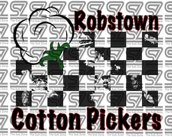 Robstown Cotton Pickers PNG sublimation digital file/ school shirt/ school spirit