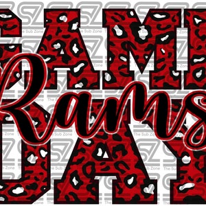 Rams Spieltag PNG Sublimation digitale Datei