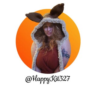 Pokemon inspired fox hood crochet pattern