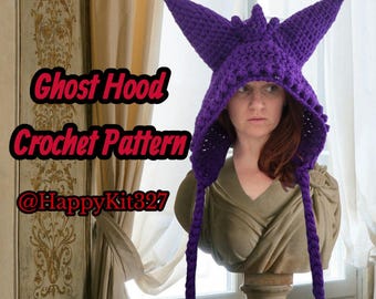 Haakpatroon paarse spookkap