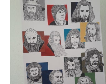 The Hobbit: The Company of Thorin Oakenshield Print