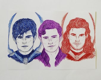Acotar Rhys, Az and Cass Print