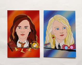 Hermione Granger and Luna Lovegood Prints