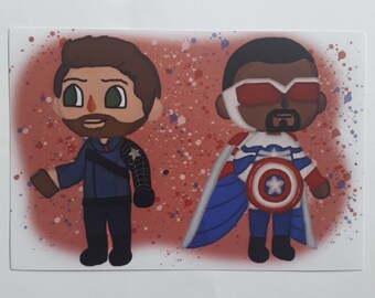Falcon and the Winter Soldier Animal Crossing Print