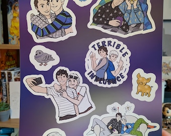 Dan and Phil Sticker Sheet