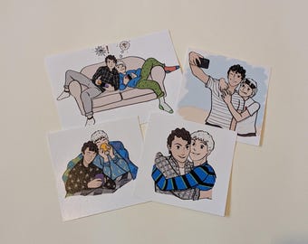 Dan and Phil Cartoon style Prints