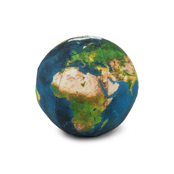 Earth - Educational Toy for Kids and Toddlers 3D Mapped and High Quality Printed Stuffed Ball