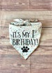 It’s My 1st Birthday Rainbow Confetti Tie-On Dog Bandana | birthday pup | first birthday | birthday boy | birthday girl | 1st birthday 
