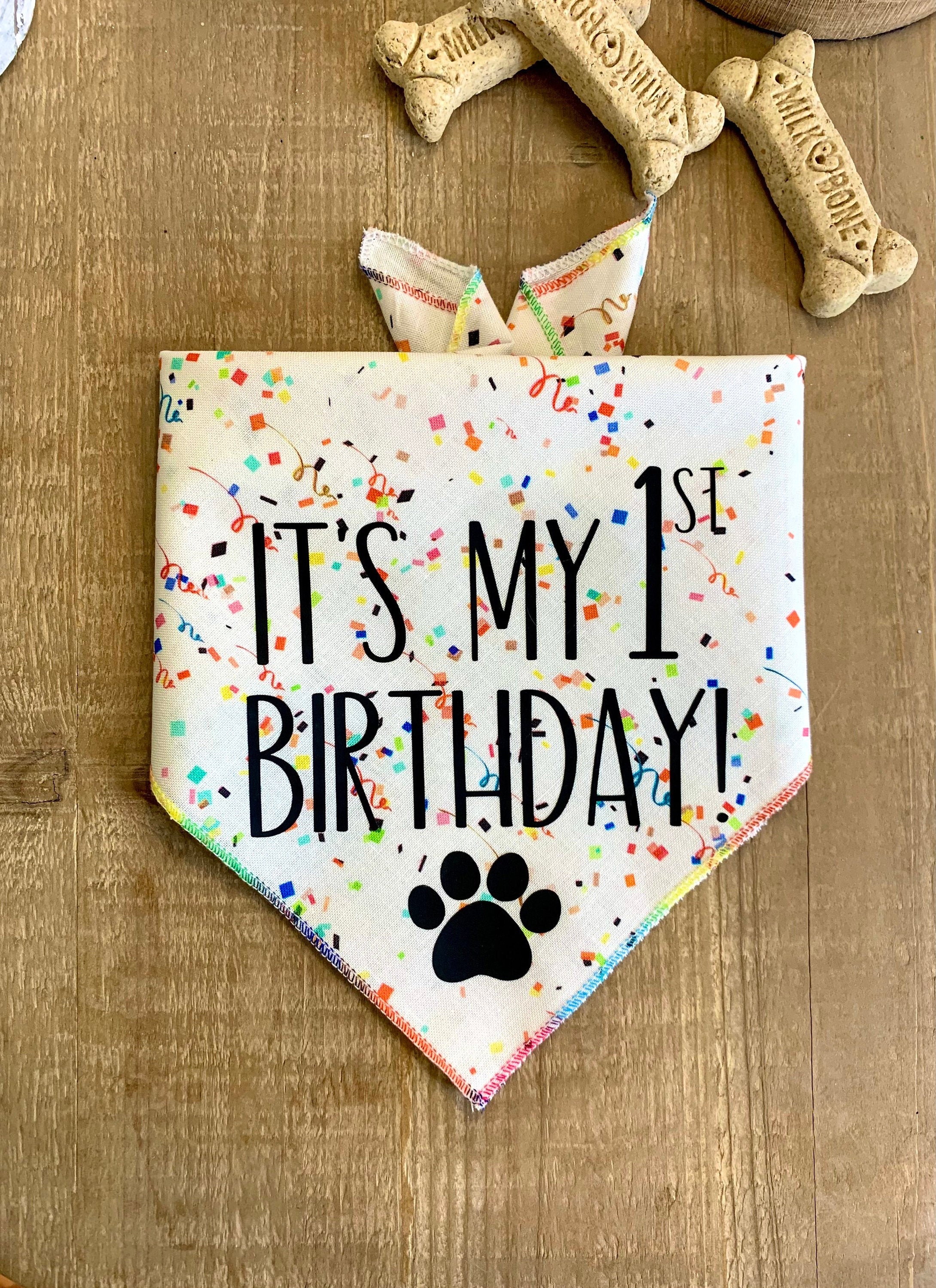 Its My 1st Birthday Dog Bandana birthday birthday pup Etsy