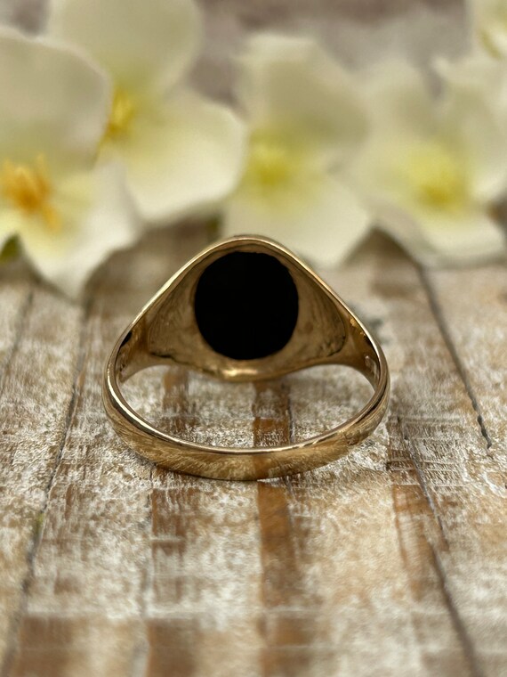 9ct Yellow Gold Onyx Signet Ring, Buy Online