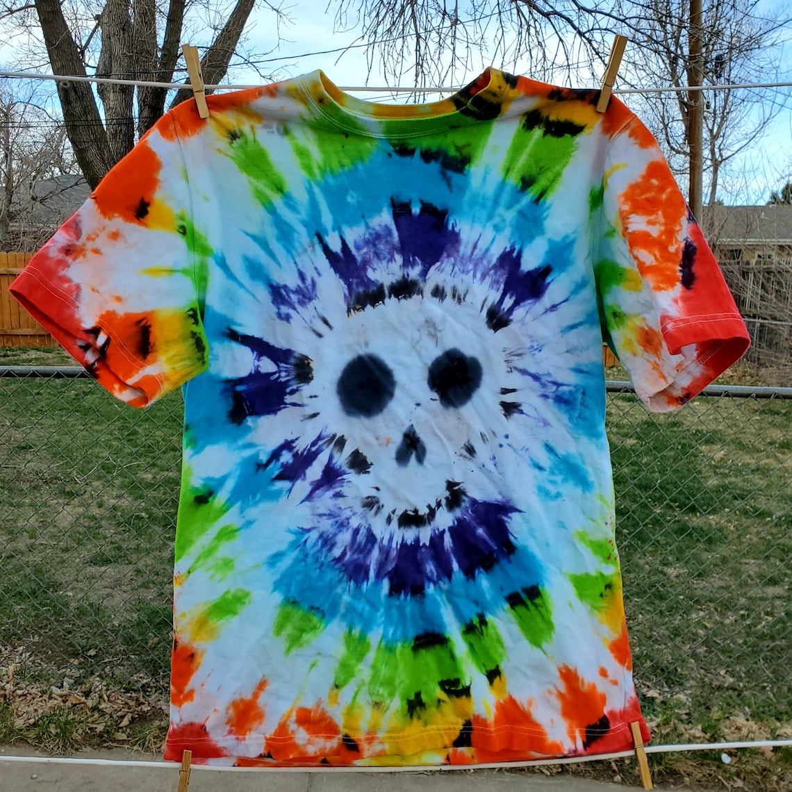 how to make a skull tie dye shirt
