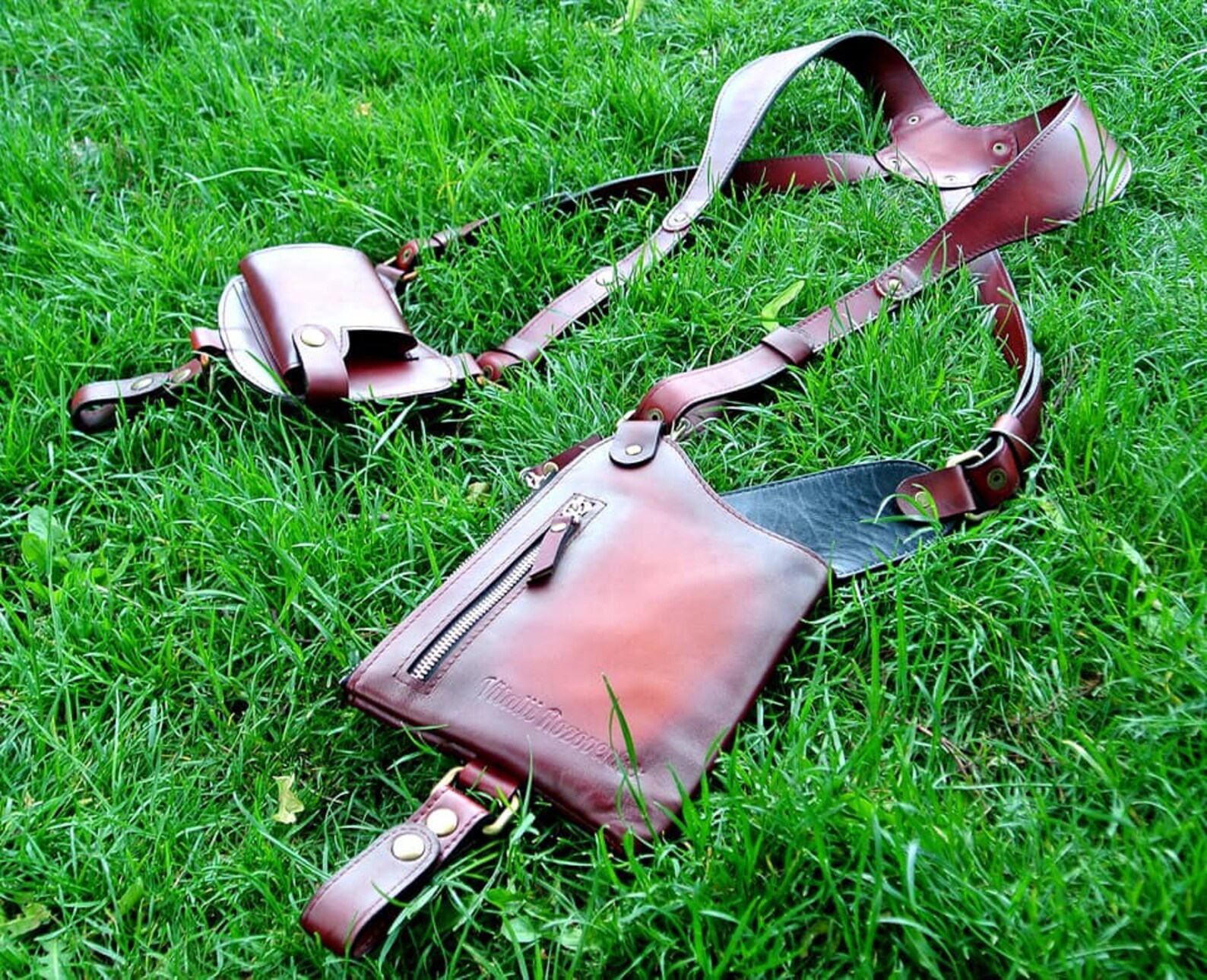 Bag Holster Leather Accessories Etsy