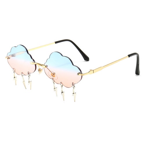 Pink Cloud Glasses Cloud Shaped Super Cute Eyewear 90s | Etsy