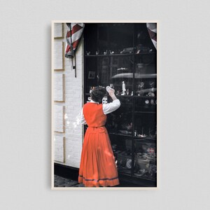 Antique Store Art, Vintage Red Wall Art, Retro Kitchen Art, Red Kitchen Decor, Red Kitchen Wall Art, Therapist Office Decor