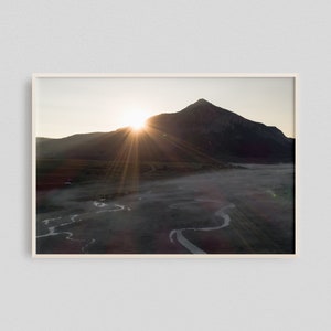 Mountain Landscape Wall Art, Mountain Landscape Photo, Mountain Sunrise, Mountain Sunrise Wall Decor, Dawn Print, Sunrise Photo Print