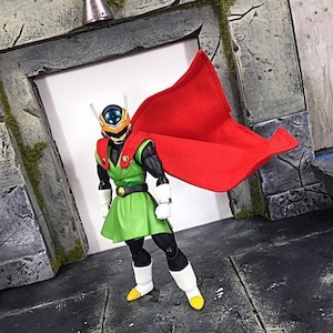 1/12 Scale RED Cloth Wired Cape For Action Figures