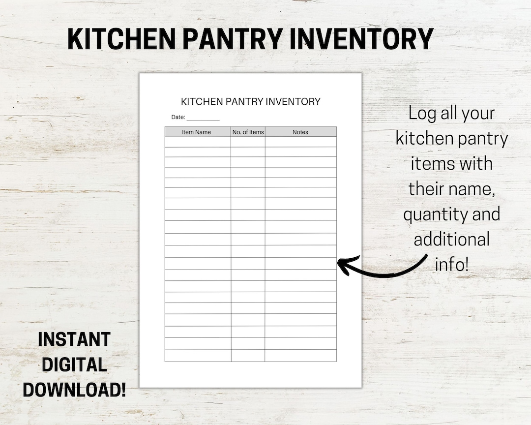 Kitchen Inventory Tracker Free Download This item is unavailable - Etsy