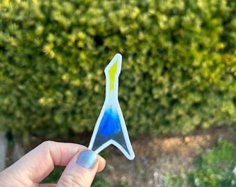 Guitar Watercolor Sticker