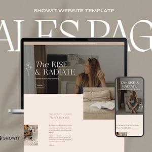 Showit-verkooppaginasjabloon voor coaches en consultants | Add-on voor Showit-websites voor servicegerichte ondernemers die eigendom zijn van vrouwen