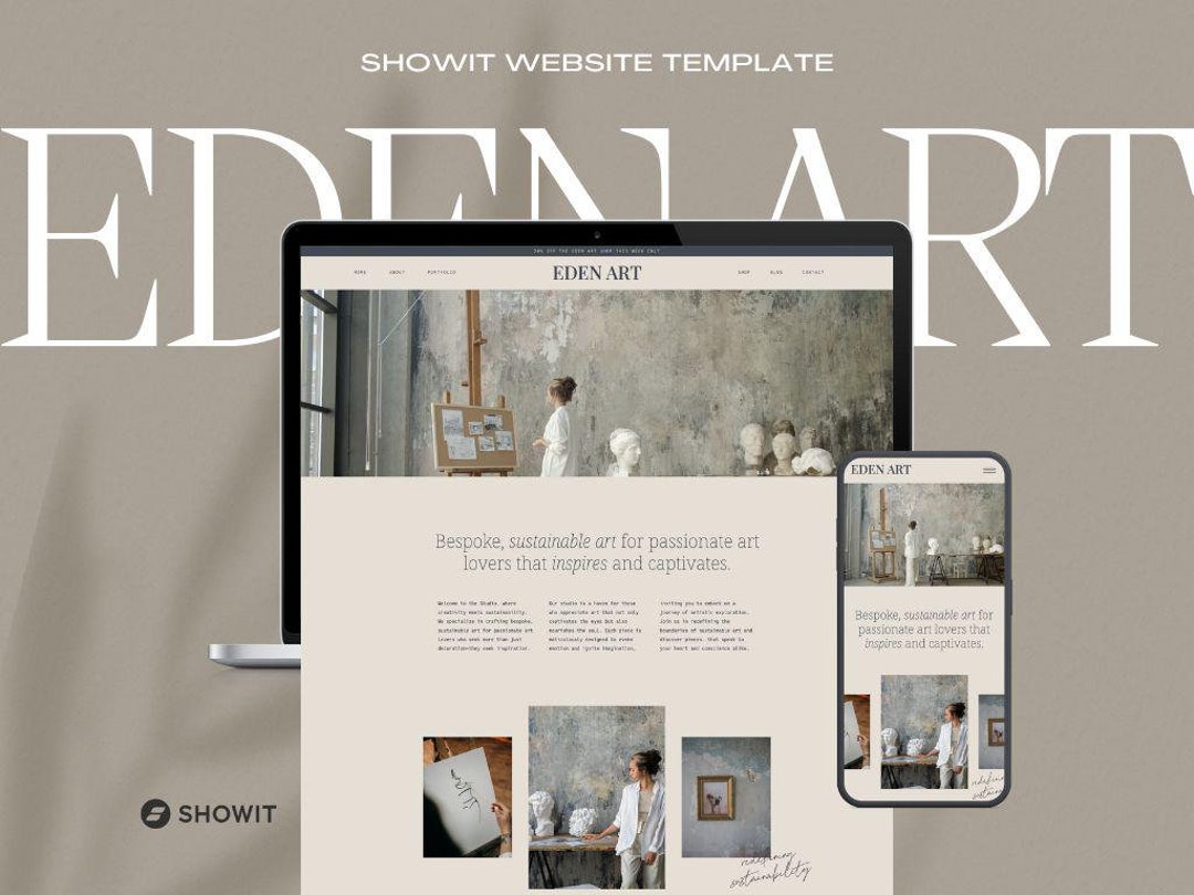 Showit Website Template for Artists & Creative Service-based ...