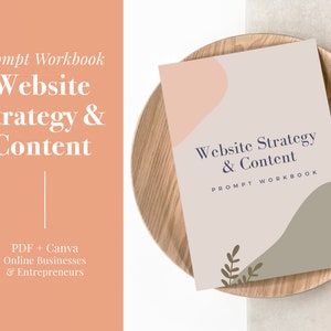 Website Content & Strategy Questionnaire | Content Prompt Worksheet | PDF + Canva | Website Launch Planner
