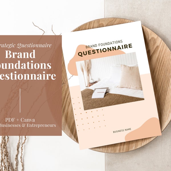 Branding Questionnaire | Brand Foundation Questionnaire | Strategy Template Download | Discovery Guide | Strategic Framework | Designers