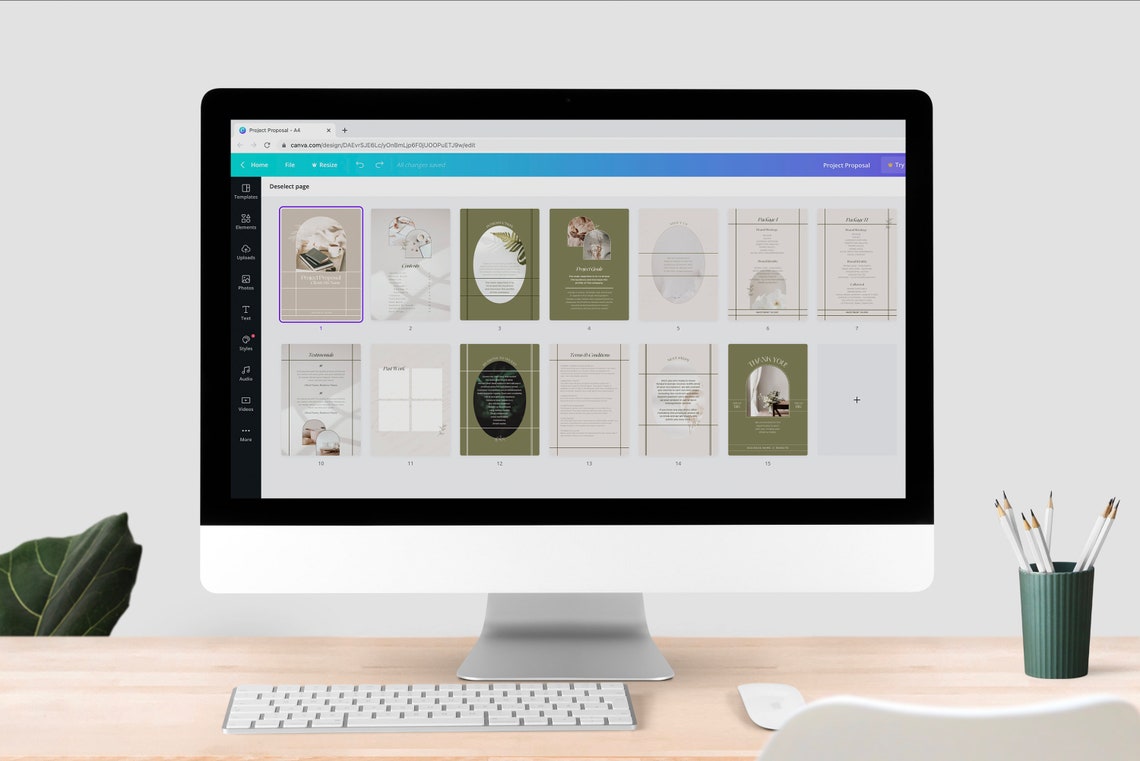 Project Proposal Template Brand & Website Designer New Client ...