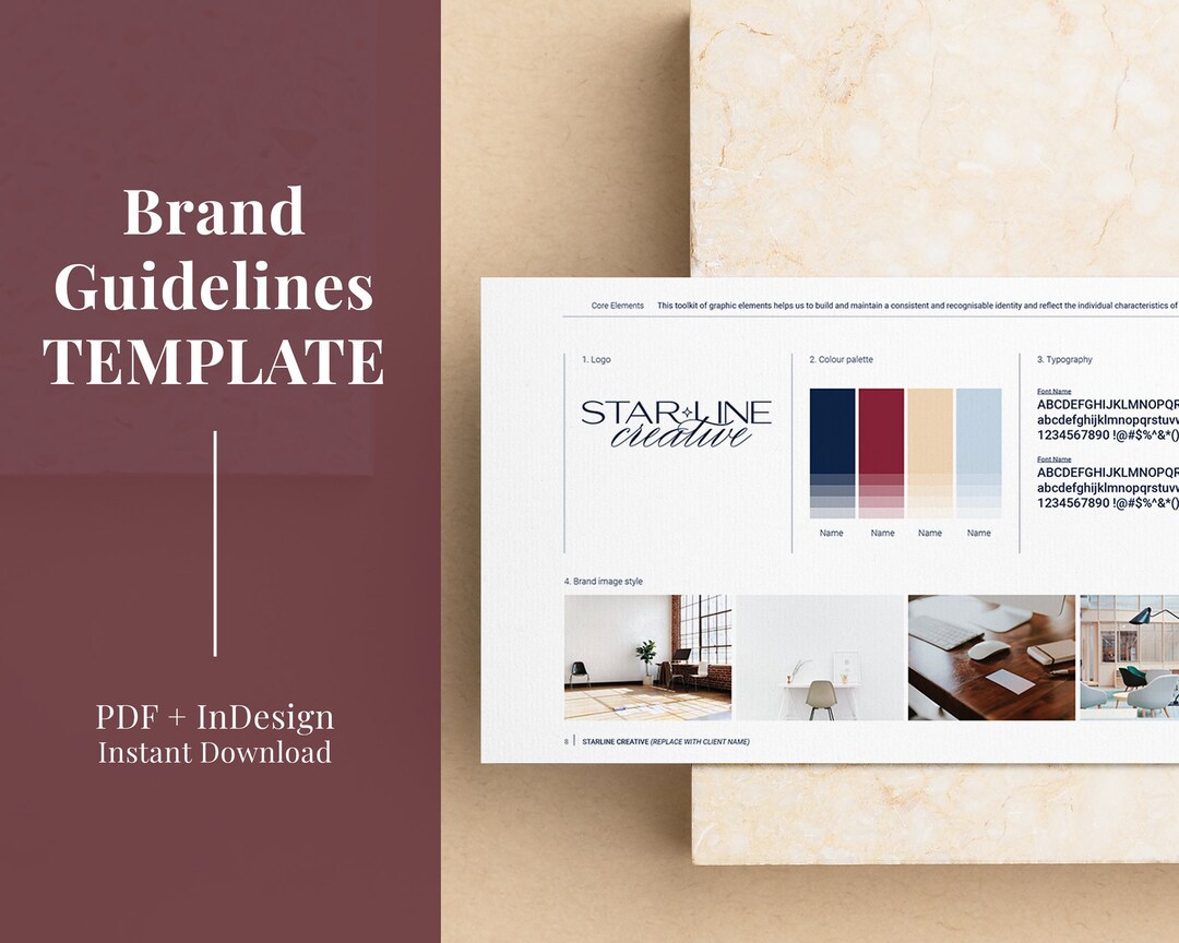 Brand Guidelines Style Guide Presentation Customizable Guidelines Brand & Graphic Designer