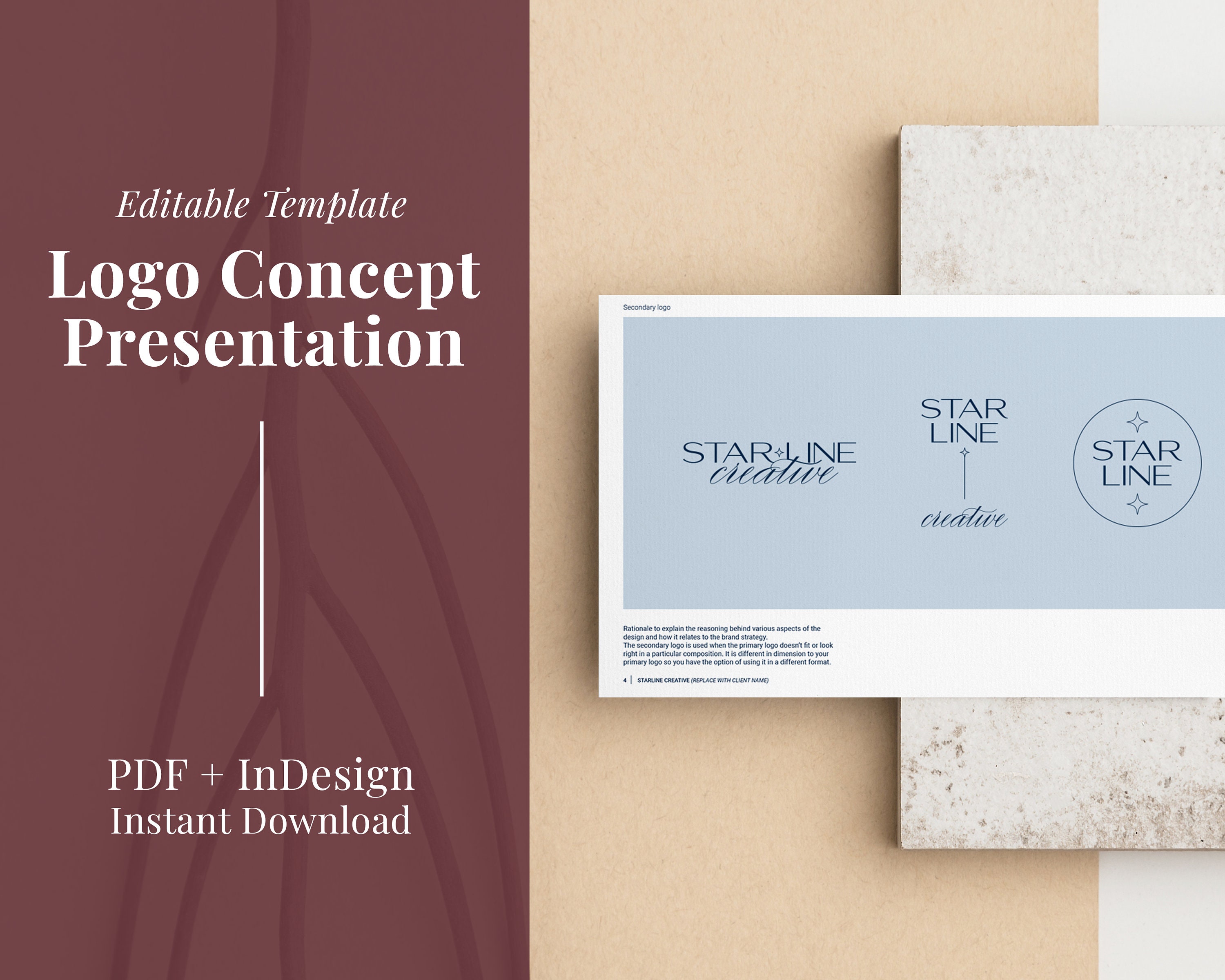 Logo Concept Presentation Template Initial Logo Brand Designs Client Logo Concept Presentation Template Initial Logo Brand Designs Client