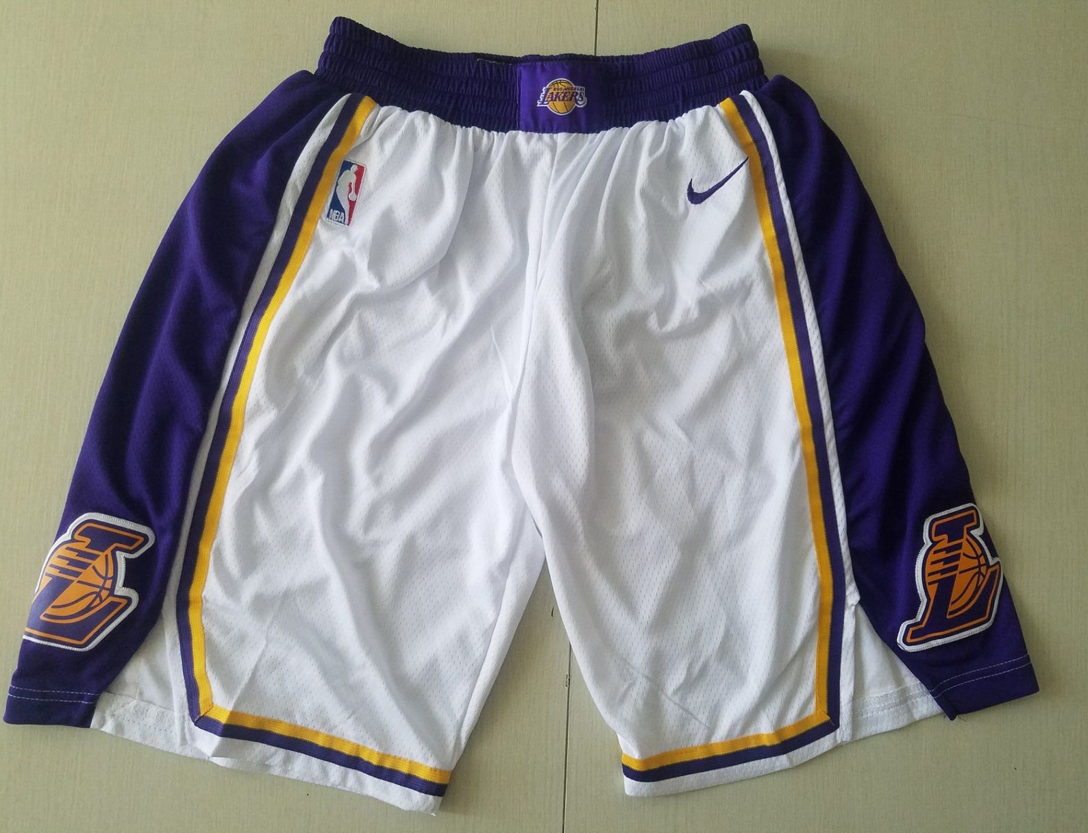 White Vintage Lakers Shorts Men SXXL Etsy
