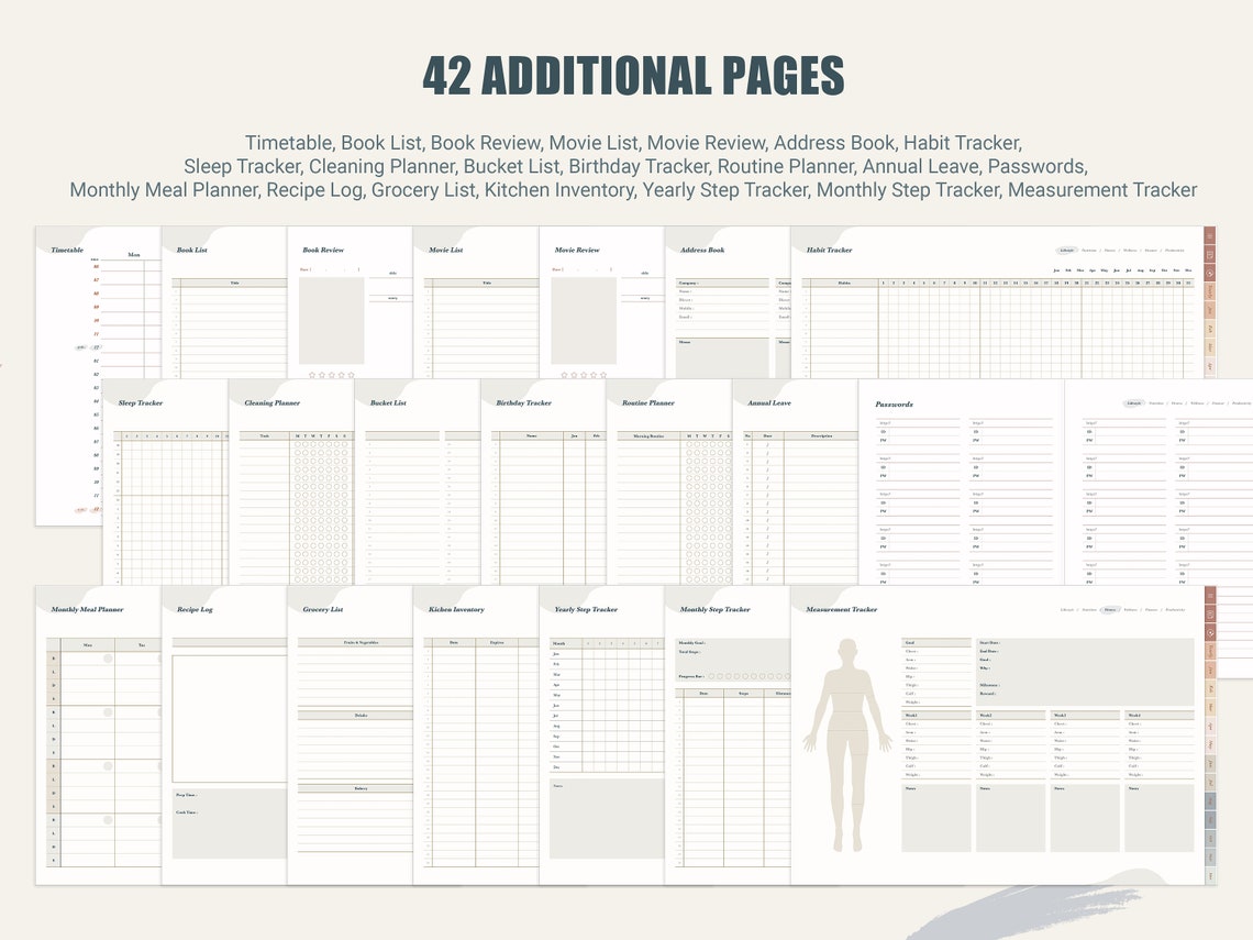 Digital Planner Ipad Planner Goodnotes Notability Planner Etsy