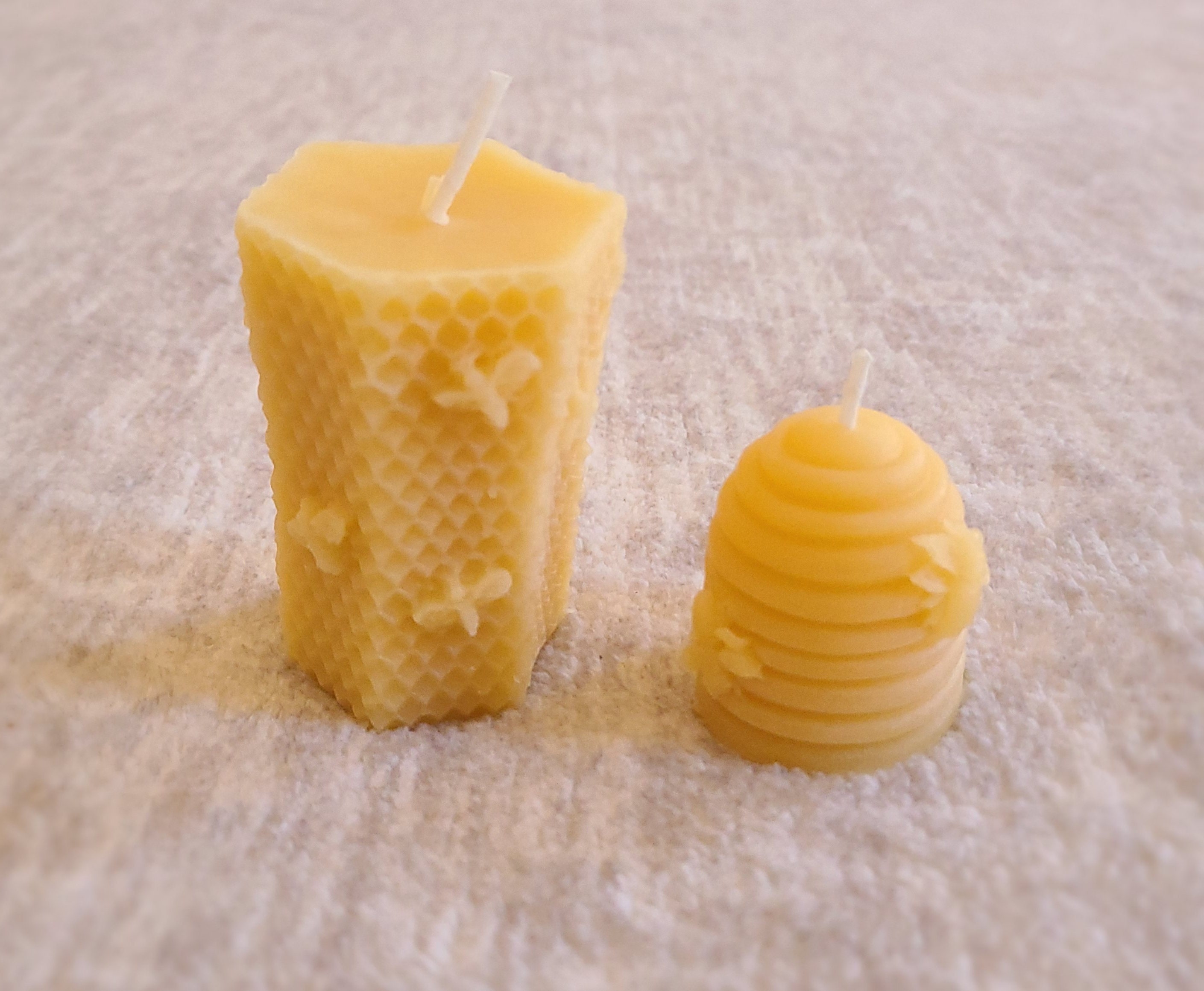 Candle 100 Pure Beeswax Candle Handmade Candle Etsy