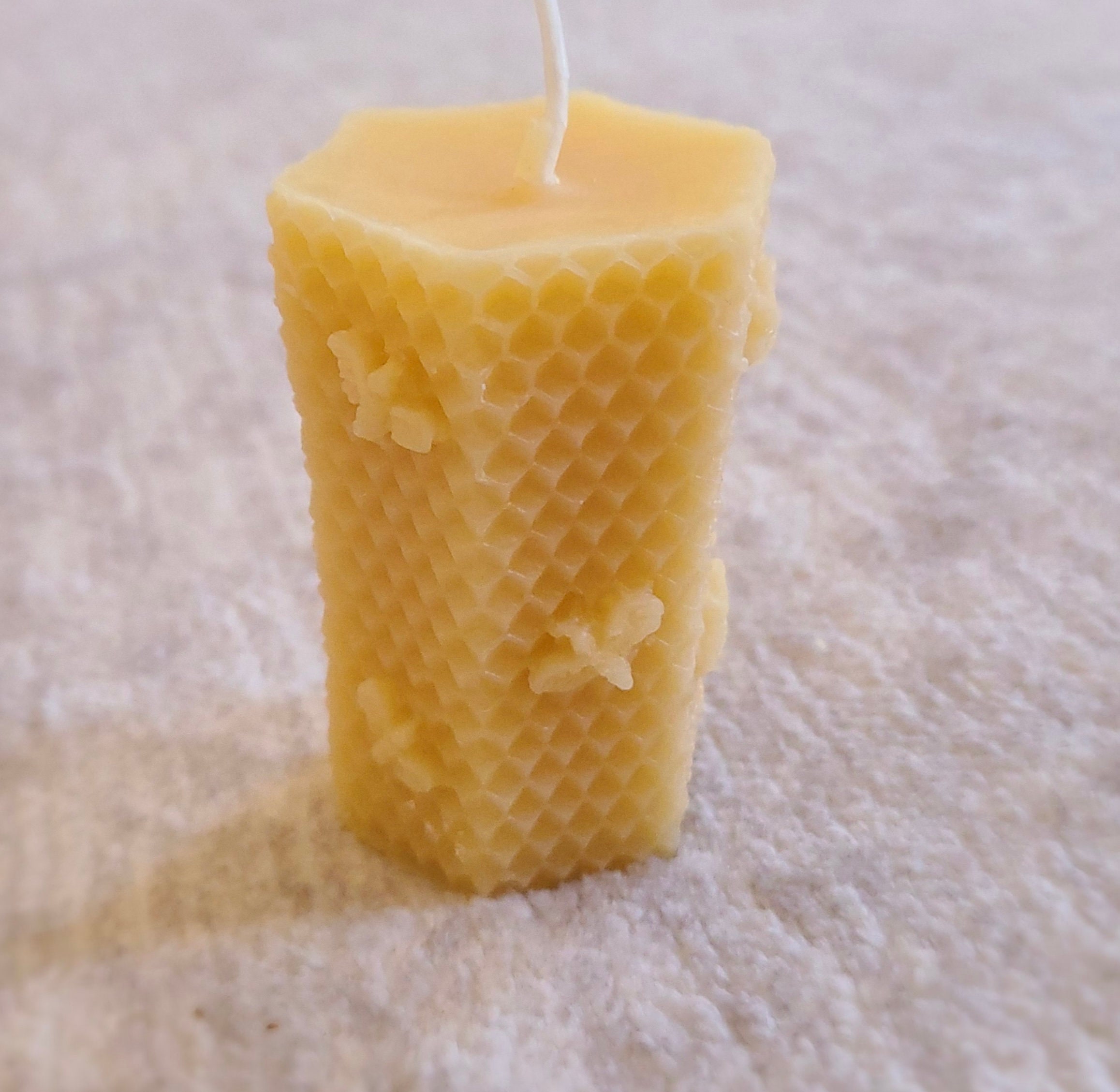Candle 100 Pure Beeswax Candle Handmade Candle Etsy