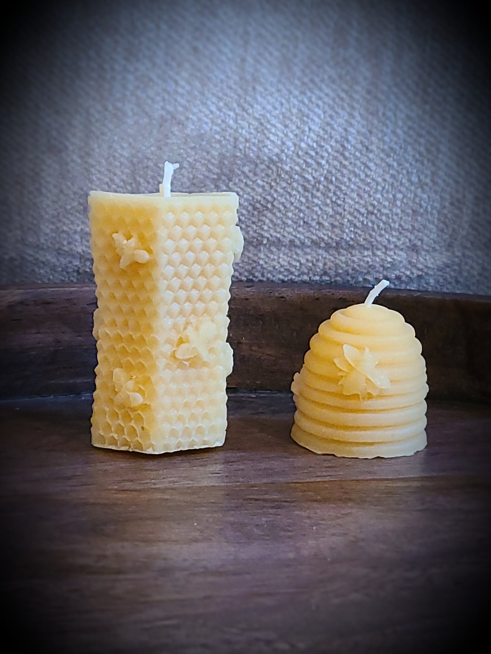 Candle 100 Pure Beeswax Candle Handmade Candle Etsy