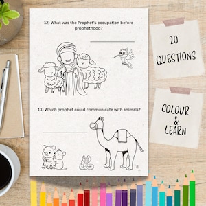 Islamic Activity Book for Kids | Ramadan, Quran Learning, Muslim Quiz ...