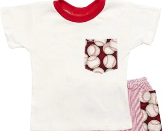 Haute Baby Summer Playtime Baseball Short Set