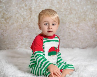 Haute Baby Santa'S Helper Full Sleeve T-shirt & Pants Baby Boy Legging Set Infant Newborn - Green