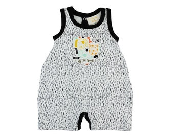 Haute Baby Cotton Sleeveless Bodysuits Baby Girl Print Romper Clothes Toddler Infant Newborn -Multicolor