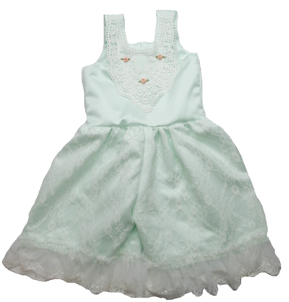 Haute Baby Aurora Sleeveless Casual and Special Occasion Baby Girl Dress Toddler - Mint