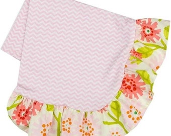 Haute Baby Girl Receiving Blanket Infant Newborn Size OS - Multicolor