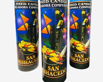 San Deshacedor Veladora Para Quitar males y vencer enemigos