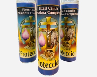 12x set- PROTECCION Veladora, PROTECTION Fixed Candle, remove obstacles and protection