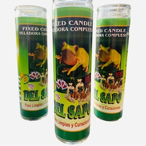 DEL SAPO Veladora Para Limpias y Curaciones, Quita Maldicion y rompe brujeria