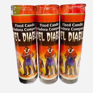 Del Diablo Veladora, Satan Fixed Candle, Satanas, to get whatever you want